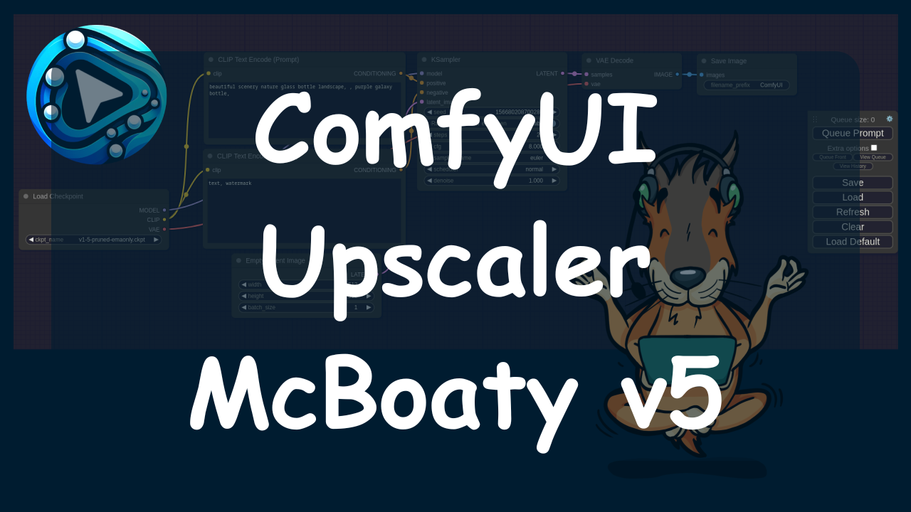 ComfyUI Tutorial: How to Use McBoaty Nodes Set for Upscaling and Refining Images